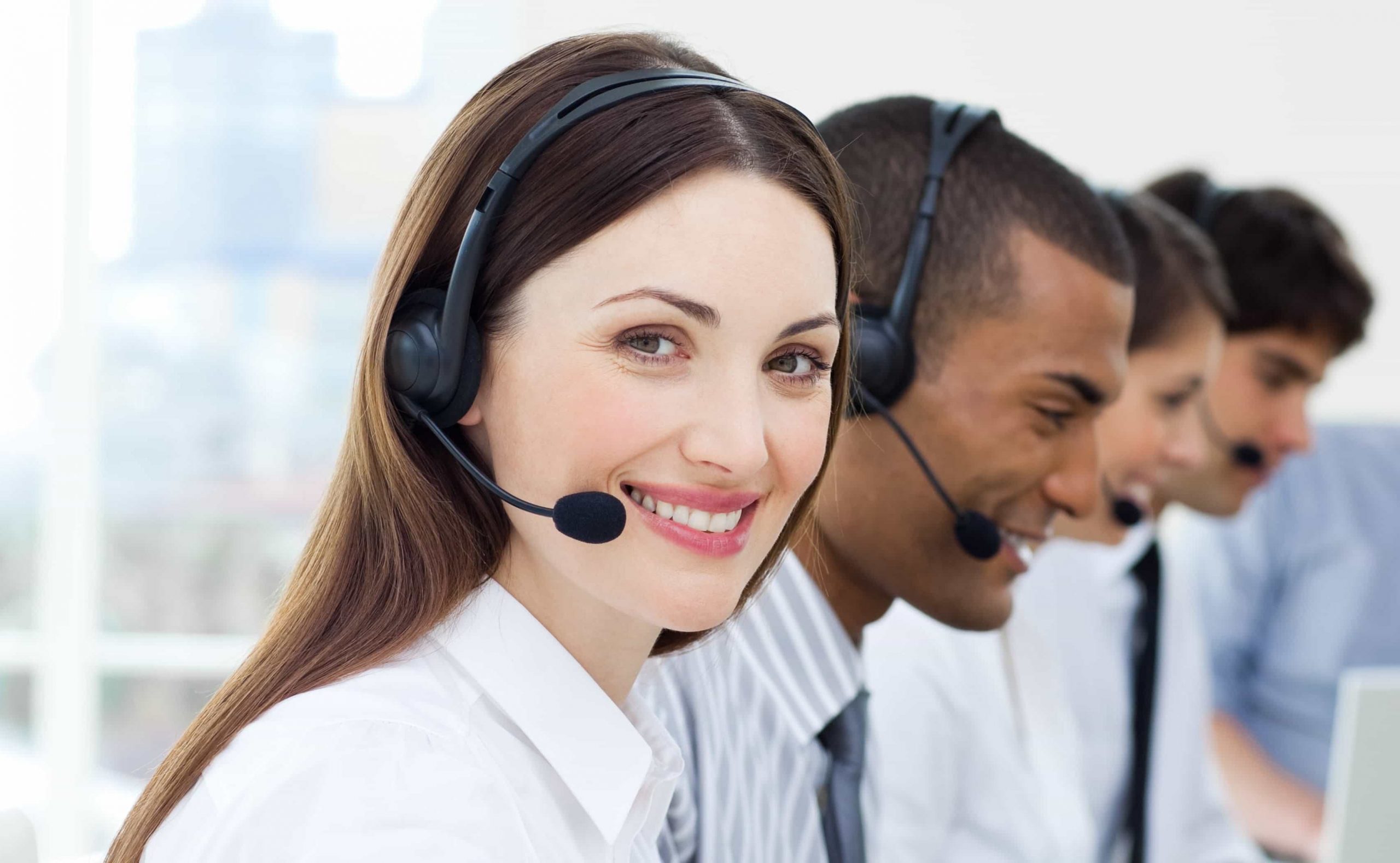 Customer Service Representative on phone with land owner